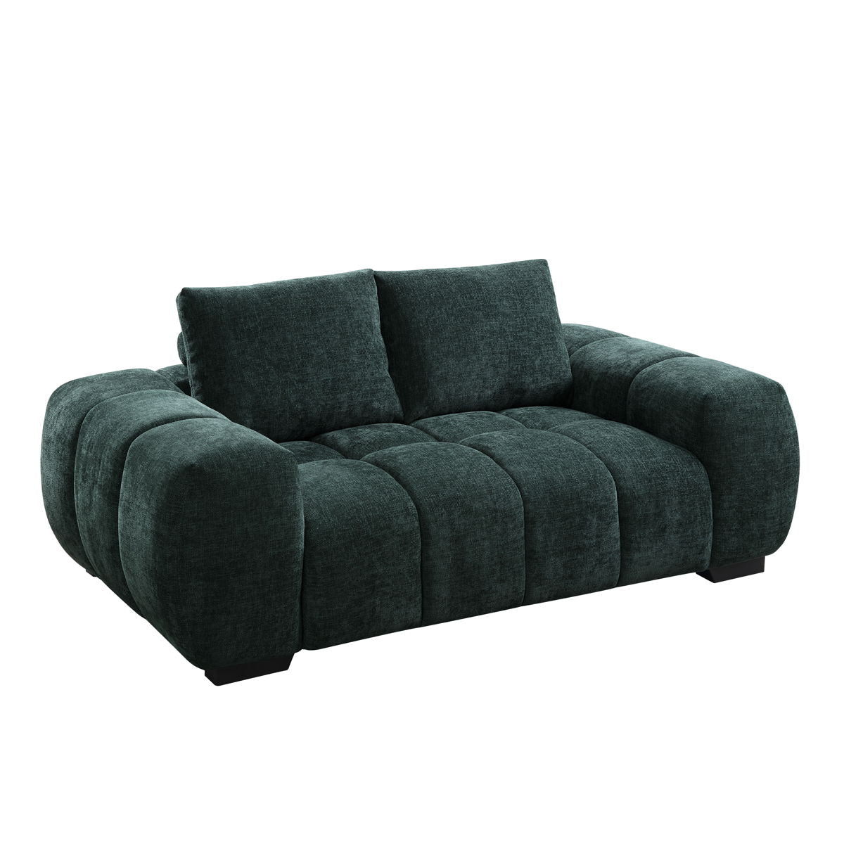 Ferrand - Chenille Loveseat - Green by Couch.com