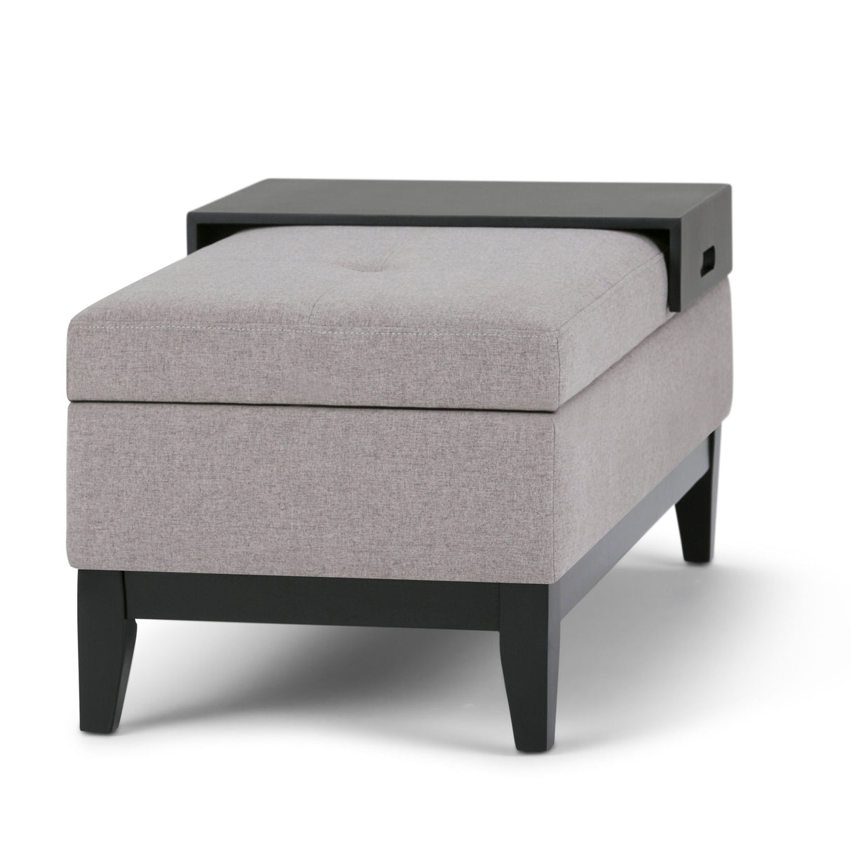 Oregon - Contemporary Storage Ottoman Bench With Tray by Couch.com
