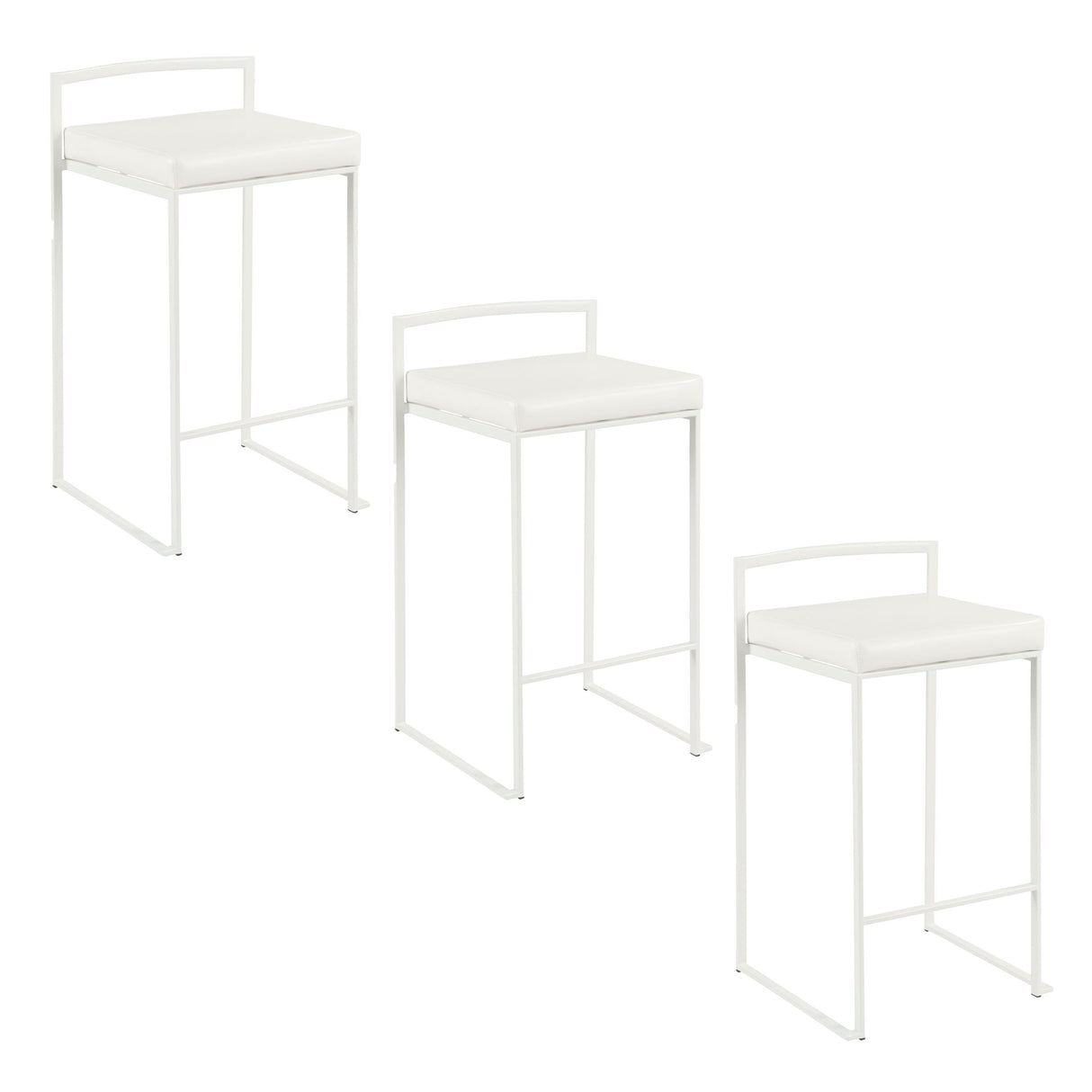 Fuji - Simple Elegance, Contemporary Stackable Counter Stool by Couch.com