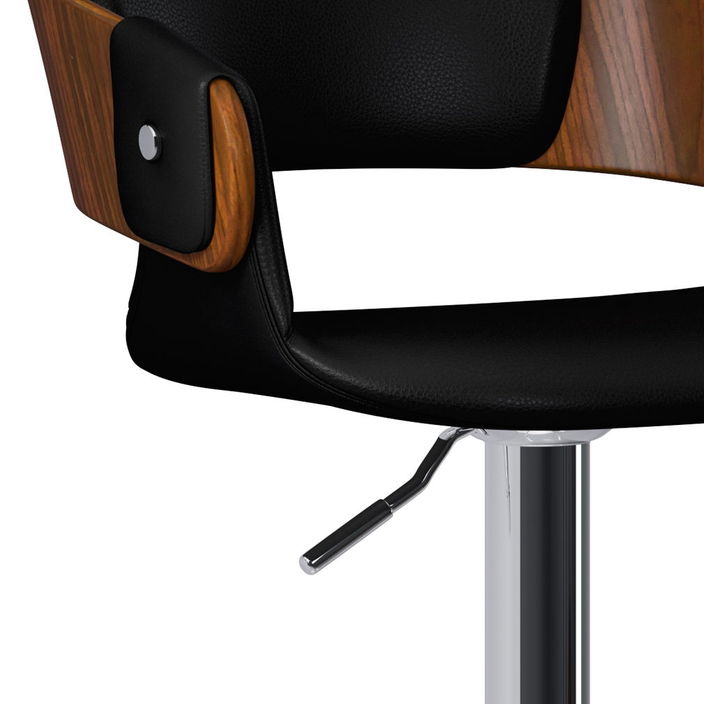 Farrell - Adjustable Swivel Bar Stool - Black by Couch.com