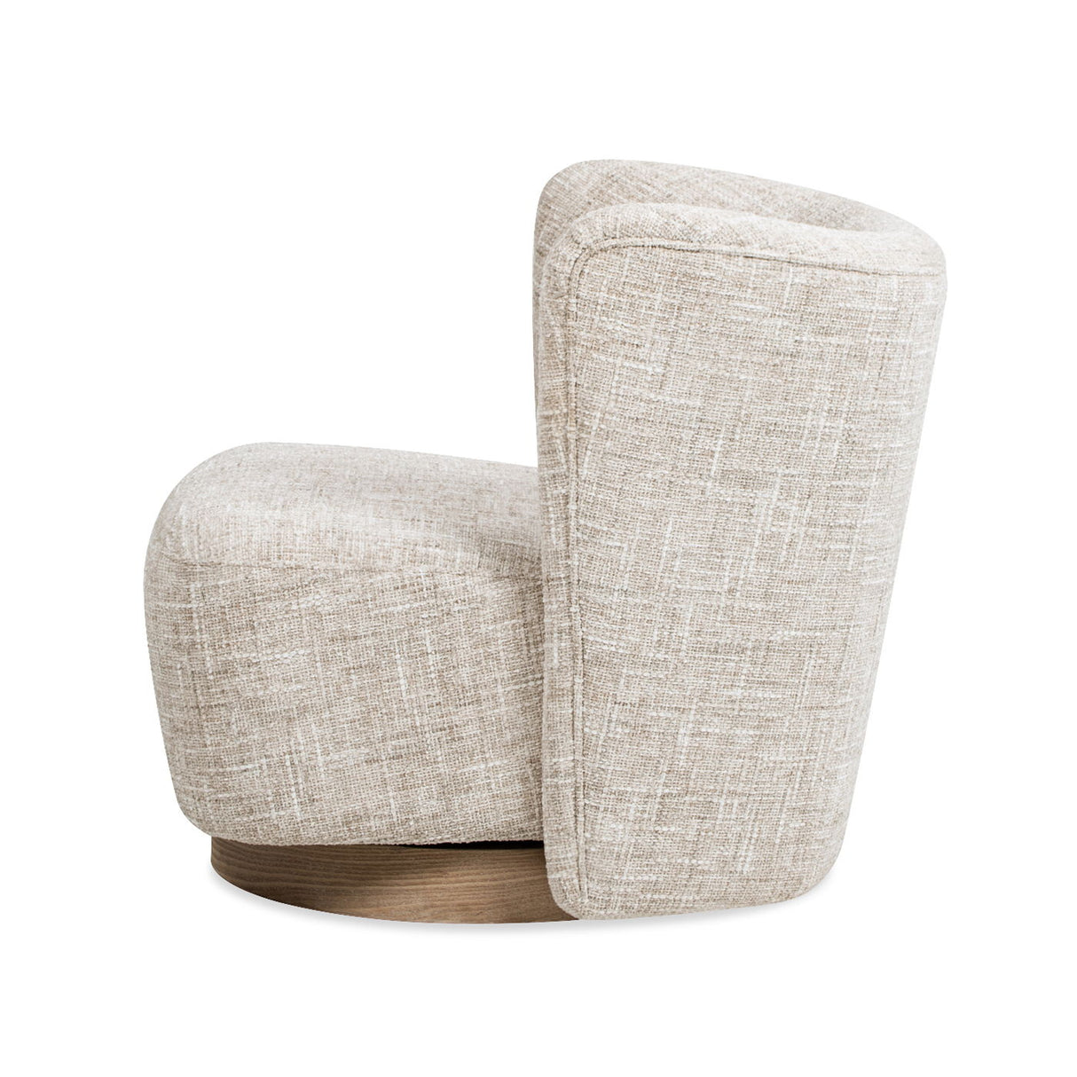 Miranda - Armless Swivel Accent Chair - Natural Gray by Couch.com