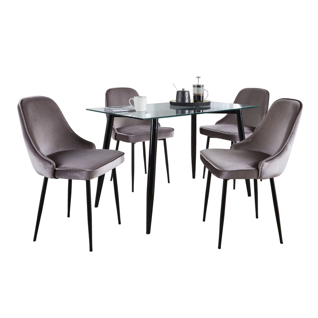 Clara Giovani - 5 Piece Contemporary Dining Set by Couch.com