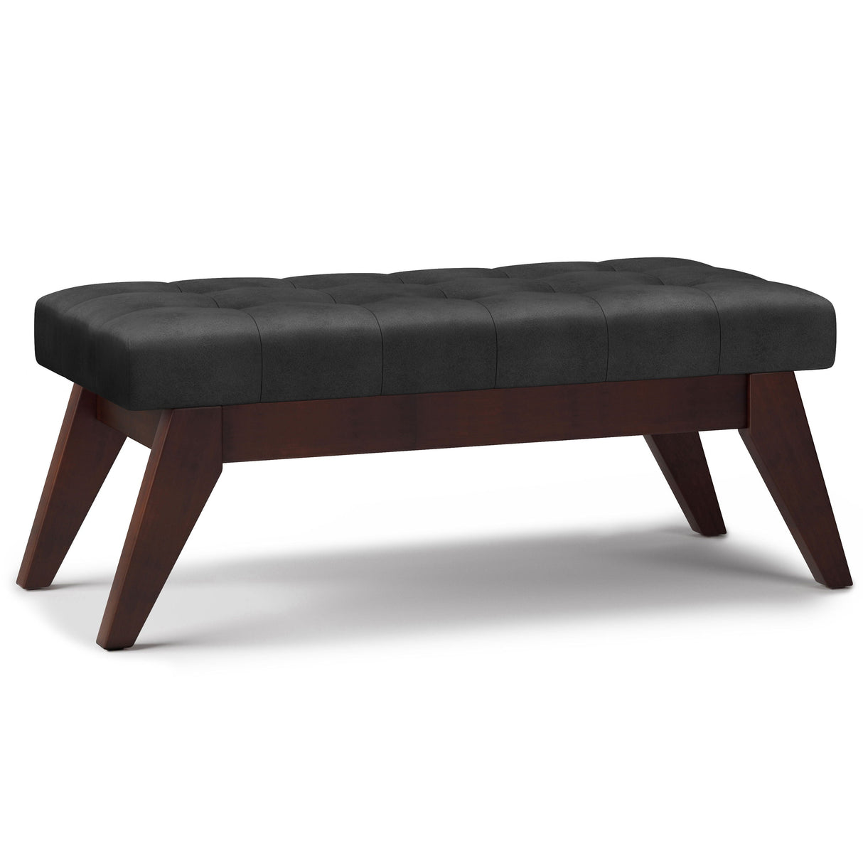 Draper - Upholstered Mid Century Tufted Ottoman Bench by Couch.com