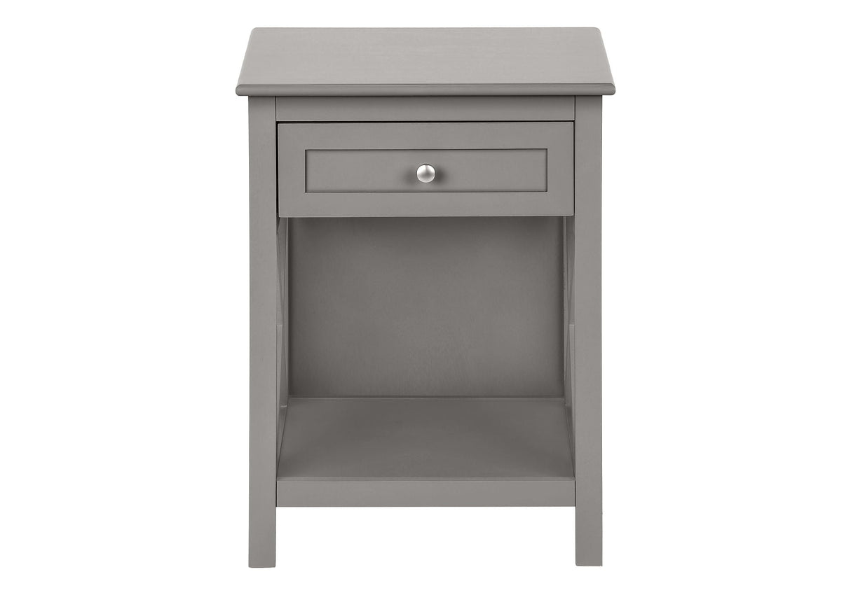 Accent End Table, 2 Tier, Storage Drawer, Transitional Style by Couch.com