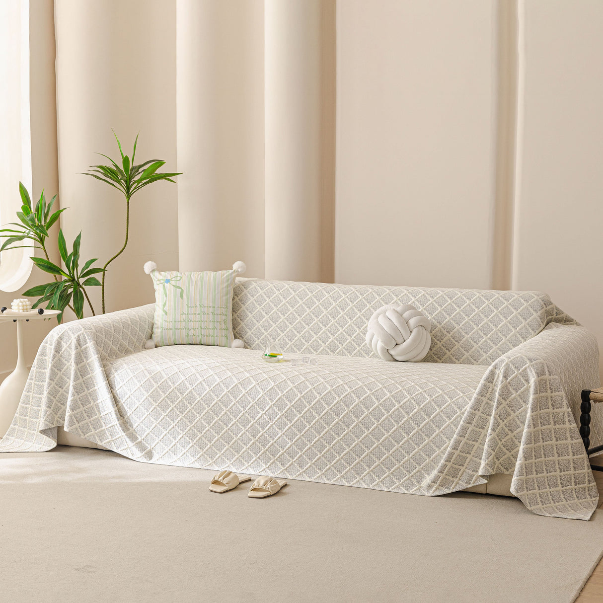 Cooling Couch Cover Throw, Washable Breathable Summer Bed Cover Sofa Protector Covers