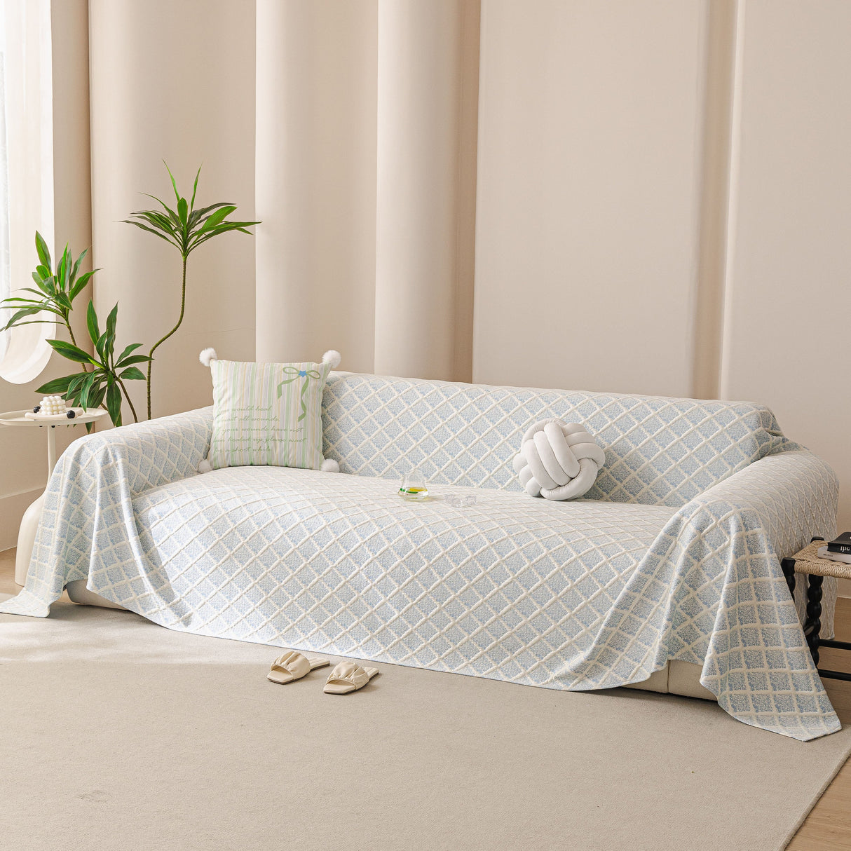 Cooling Couch Cover Throw, Washable Breathable Summer Bed Cover Sofa Protector Covers