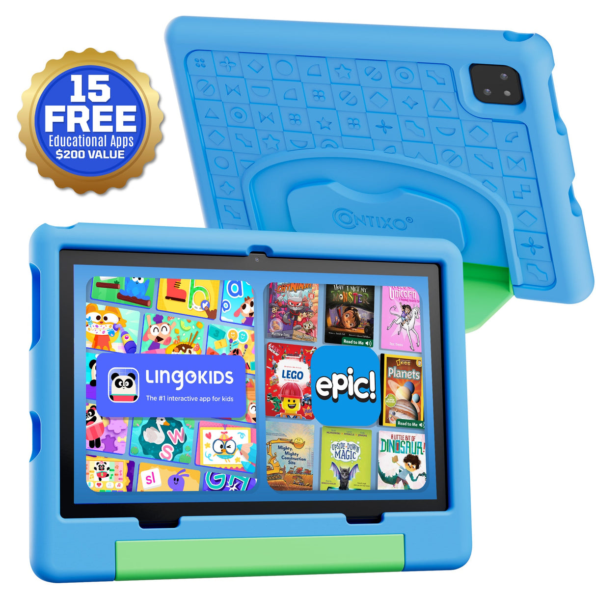 Contixo A10 | 10" Kids Tablet, 2026 Model, Epic! and Lingokids, 64GB by Contixo