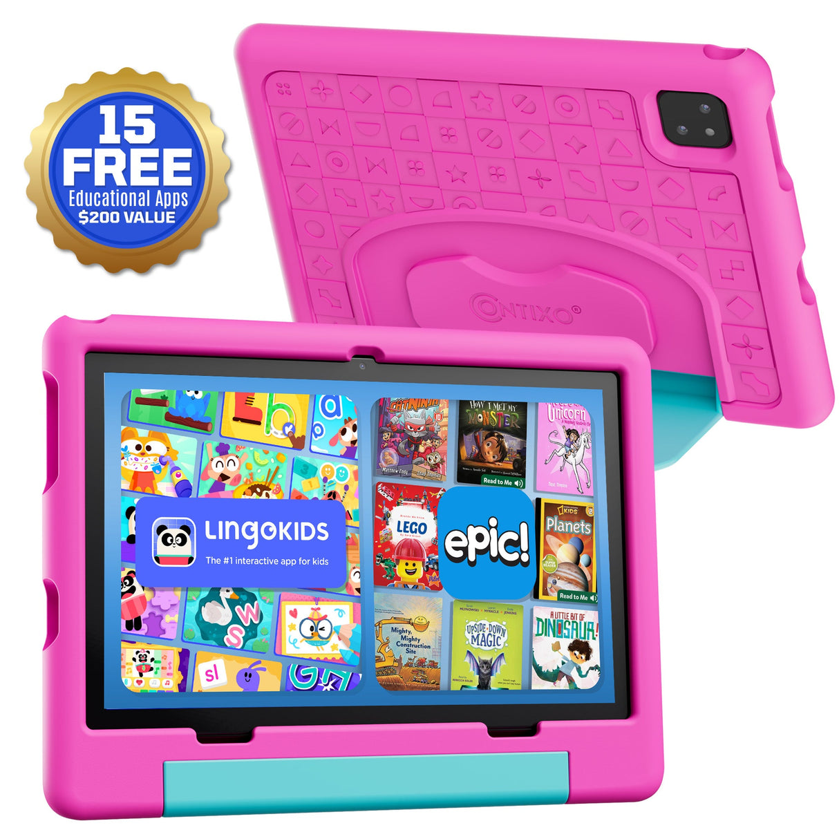 Contixo A10 | 10" Kids Tablet, 2026 Model, Epic! and Lingokids, 64GB by Contixo