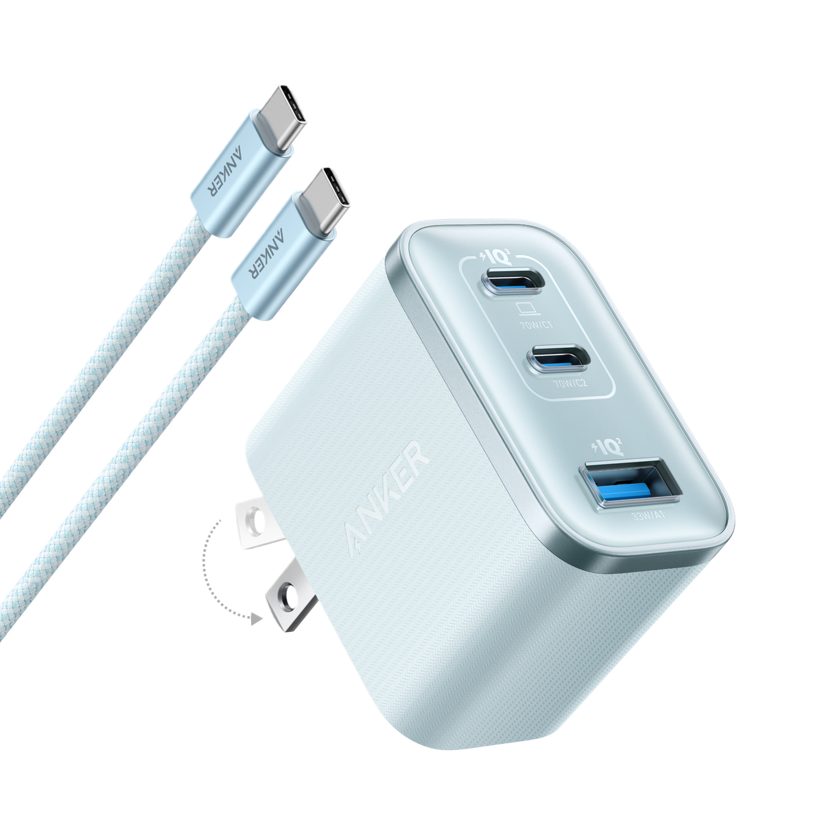 Anker Nano Charger (70W, 3 Ports)