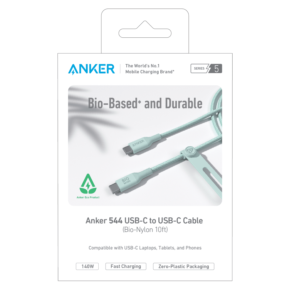 Anker Bio-Braided USB C to USB C Cable 10ft by Anker