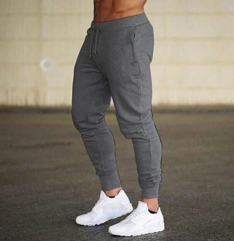 Men's Gray Fitness Joggers