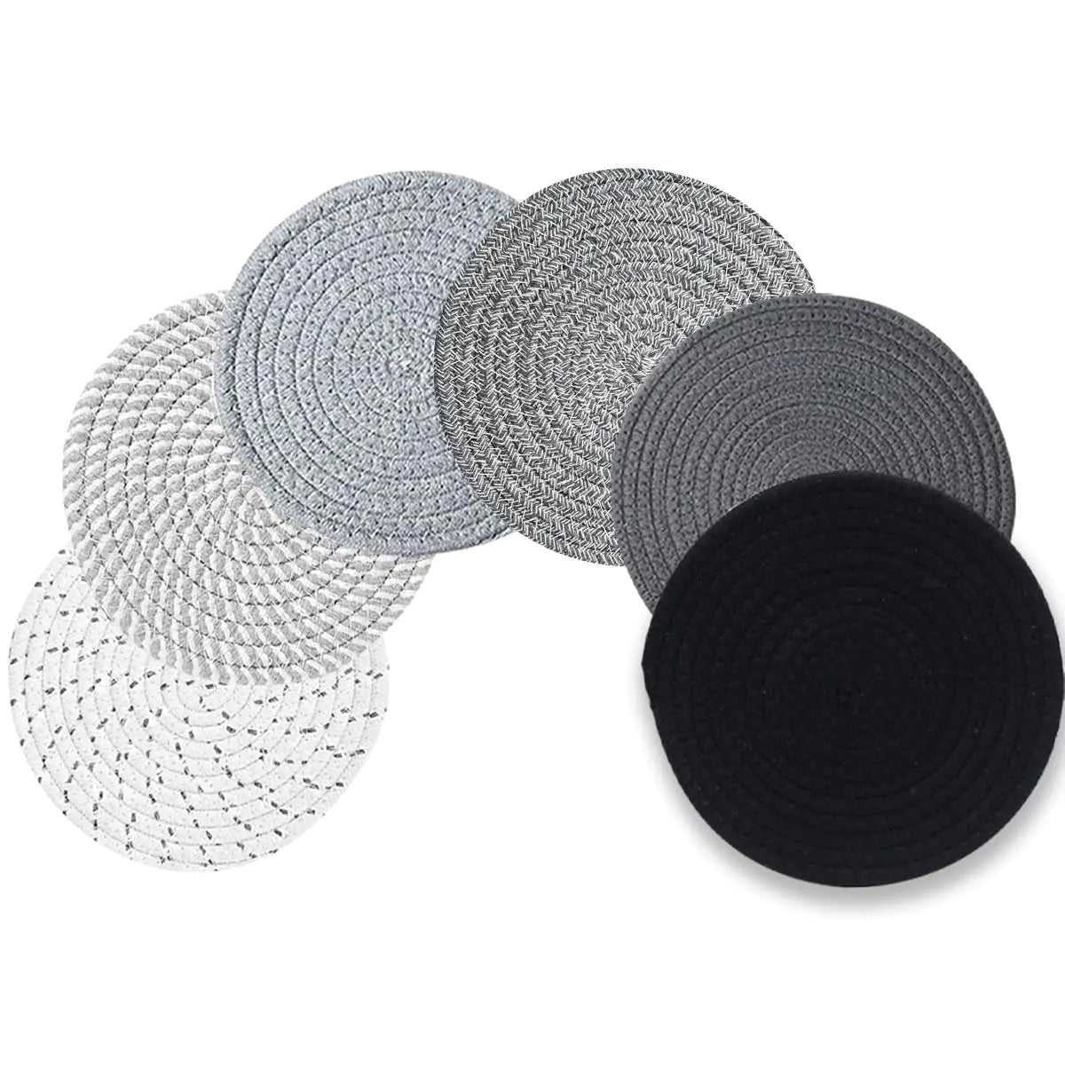 8" Trivets for Hot Dishes Hot pots and Pans 6 Heat Resistant Hot Pads Pot Holders for Kitchen Hot Plate Mats for Kitchen Countertops Table Home Essentials Farmhouse Decor