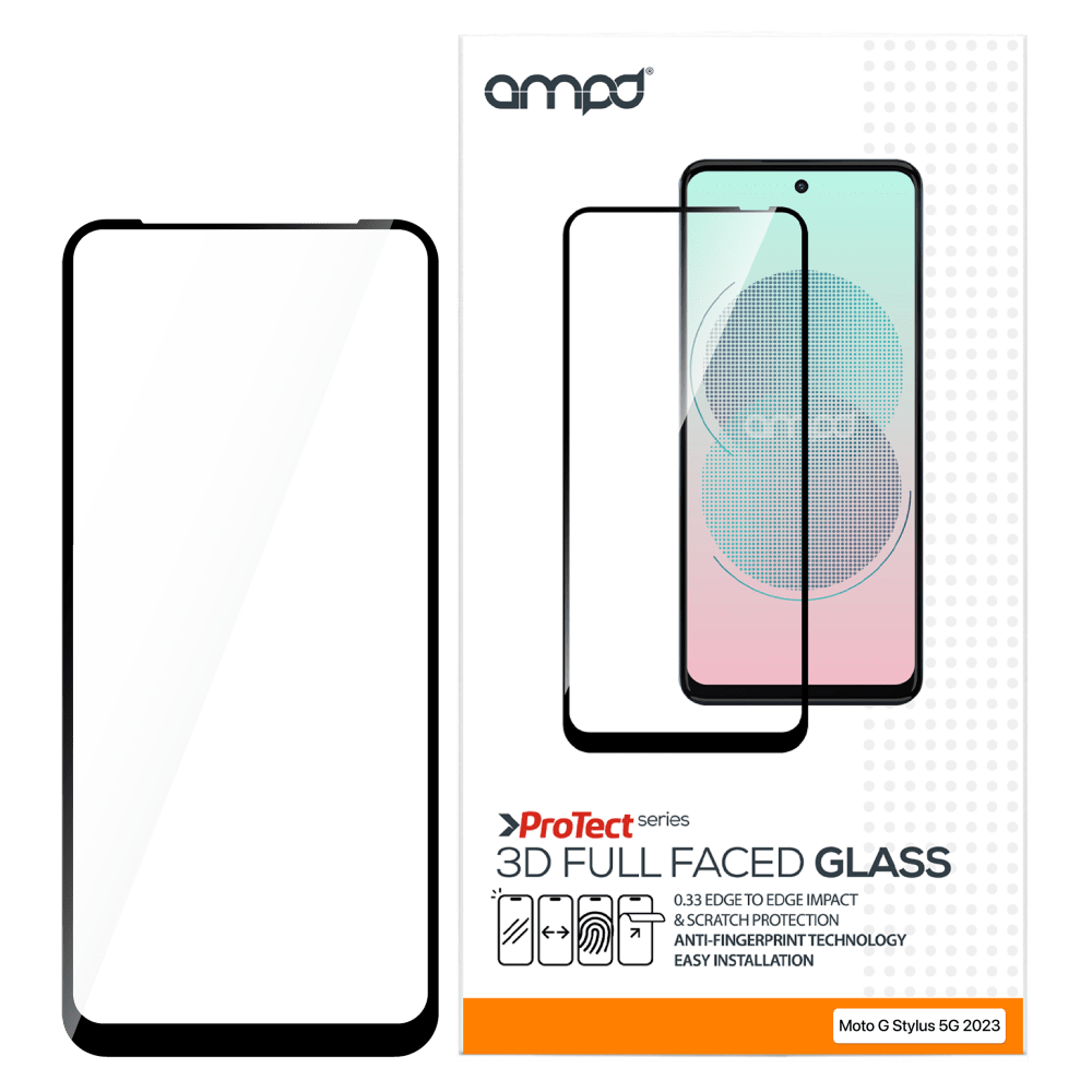 AMPD 3D Full Faced Tempered Glass for Motororla Moto G Stylus 5G (2024) by AMPD