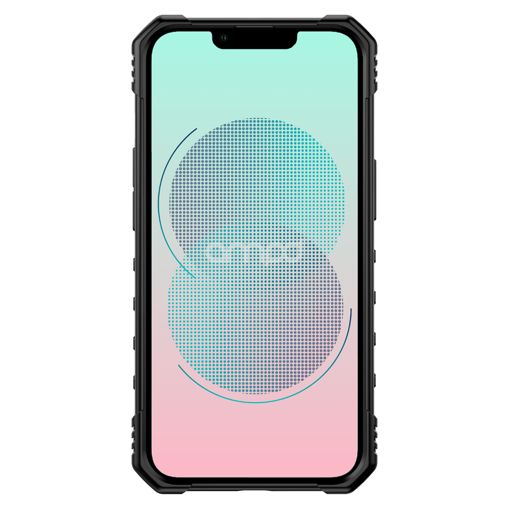 AMPD Dual Layer Robot Combo Drop Protection Case with Ring for Apple iPhone 13 by AMPD