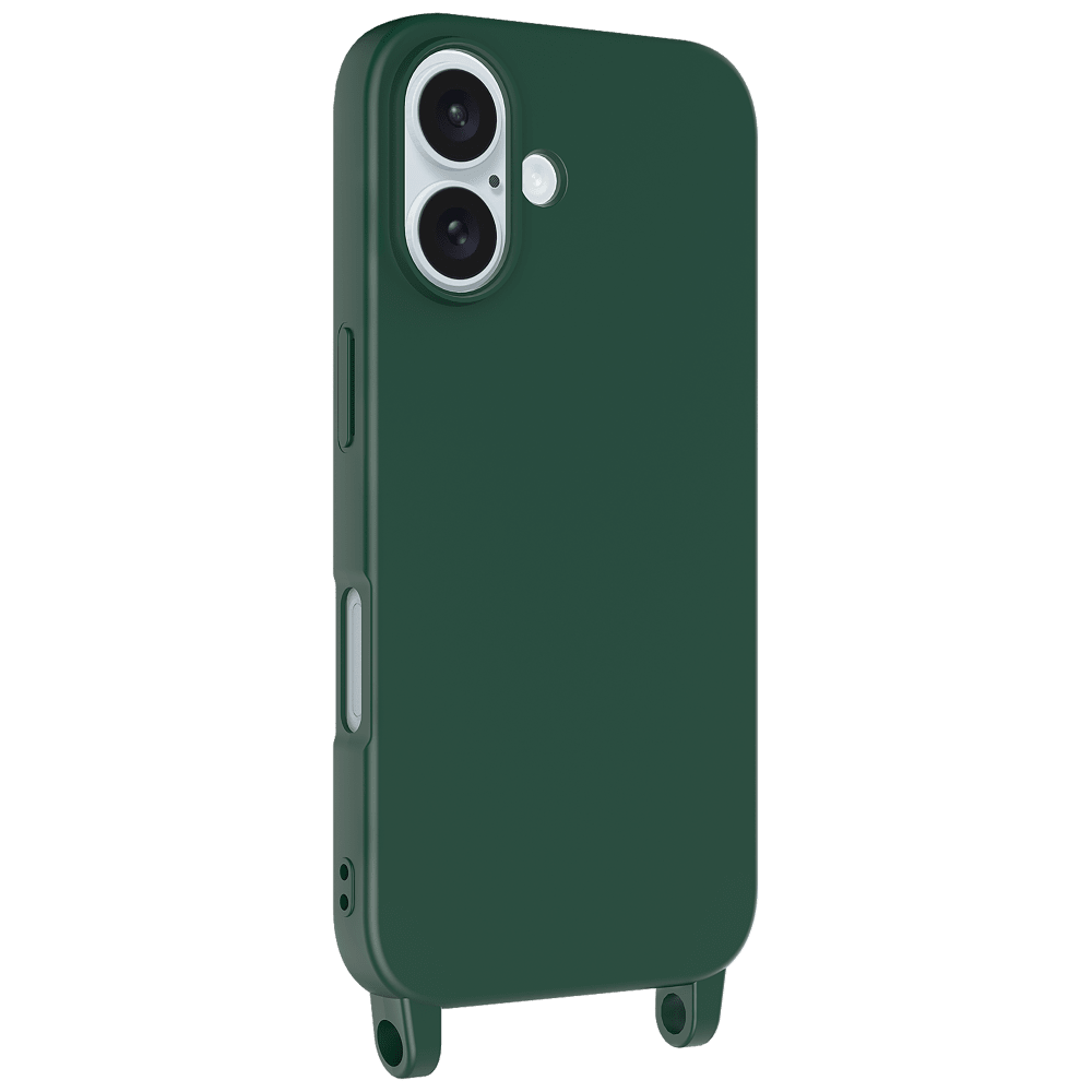 AMPD Real Feel TPU Crossbody Strap Case for Apple iPhone 16 by AMPD