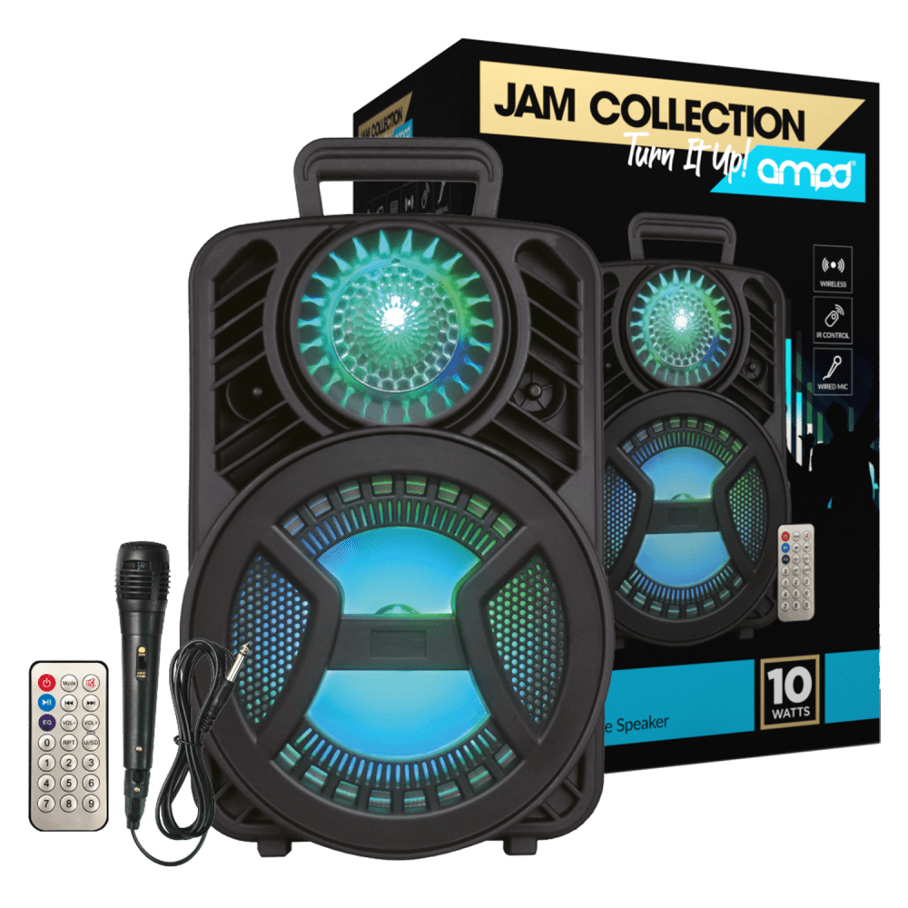 AMPD Laser LED Trolley Party Bluetooth Speaker with Mic by AMPD