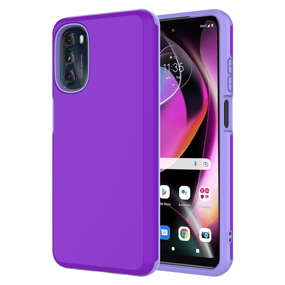 AMPD Classic Slim Dual Layer Case for Motorola Moto G 5G (2022) by AMPD