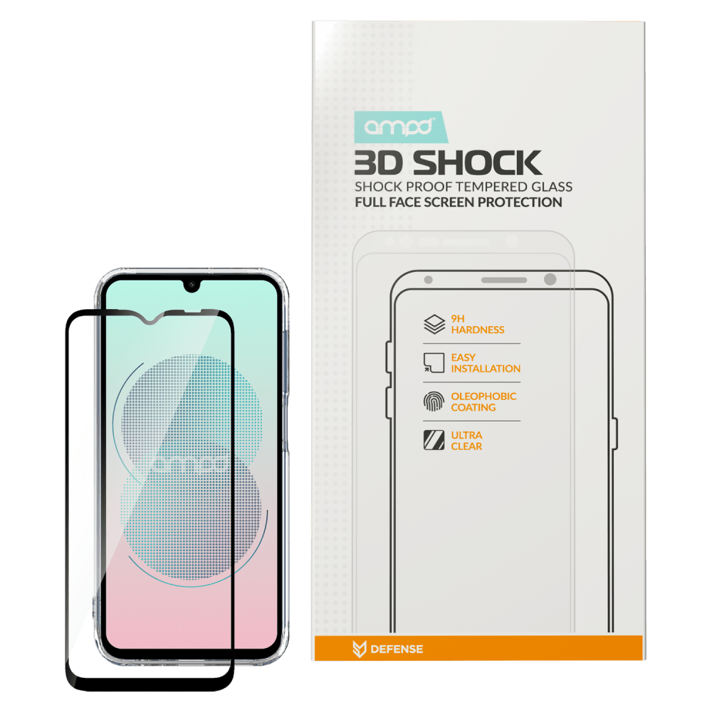 AMPD 3D Full Faced High Impact Tempered Glass Screen Protector for Samsung Galaxy S24 FE by AMPD