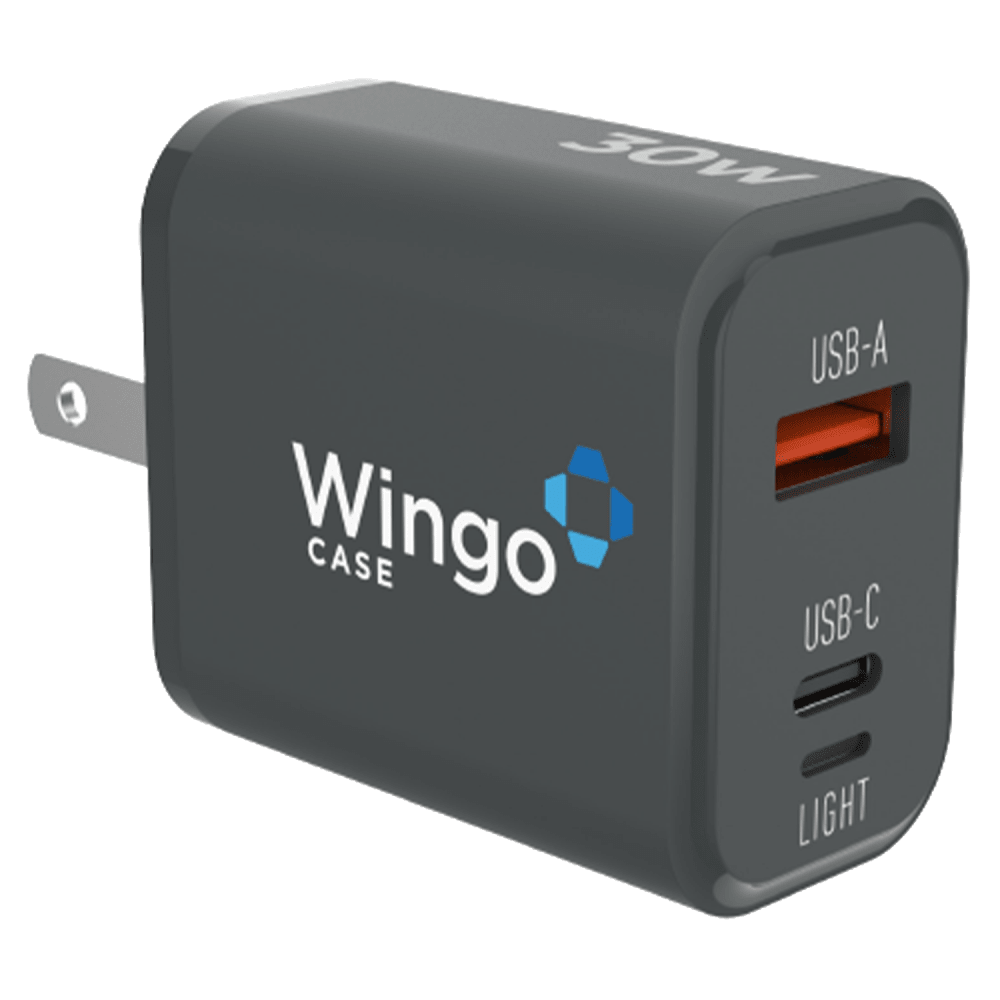 WingoCase 30W GAN Wall Charger and USB C to Lightning Cable by WingoCase
