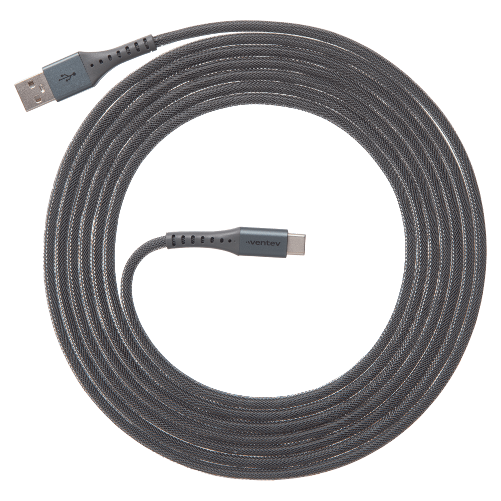 Ventev Alloy USB A to USB C High Speed Ultradurable Cable 10ft by Ventev