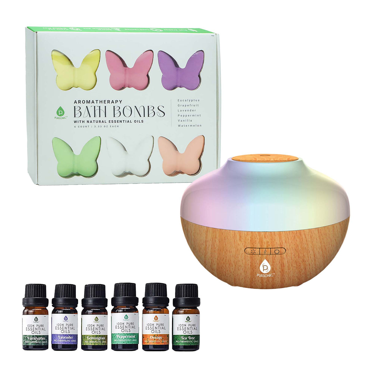 Pursonic Aromatherapy Spa Bundle – Transform Your Home into a Serene Oasis by Pursonic