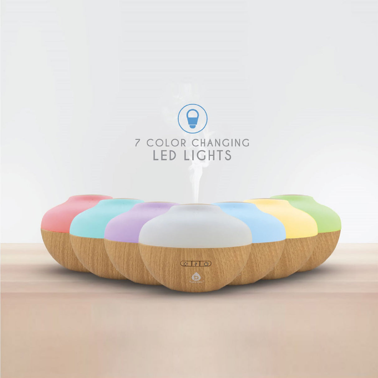 Pursonic Workstation Wellness Bundle – Diffuser, 6 Oils & 3-in-1 LED Desk Lamp by Pursonic