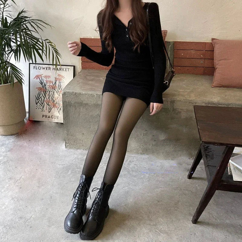 Elegant Thermal Pantyhose for Winter