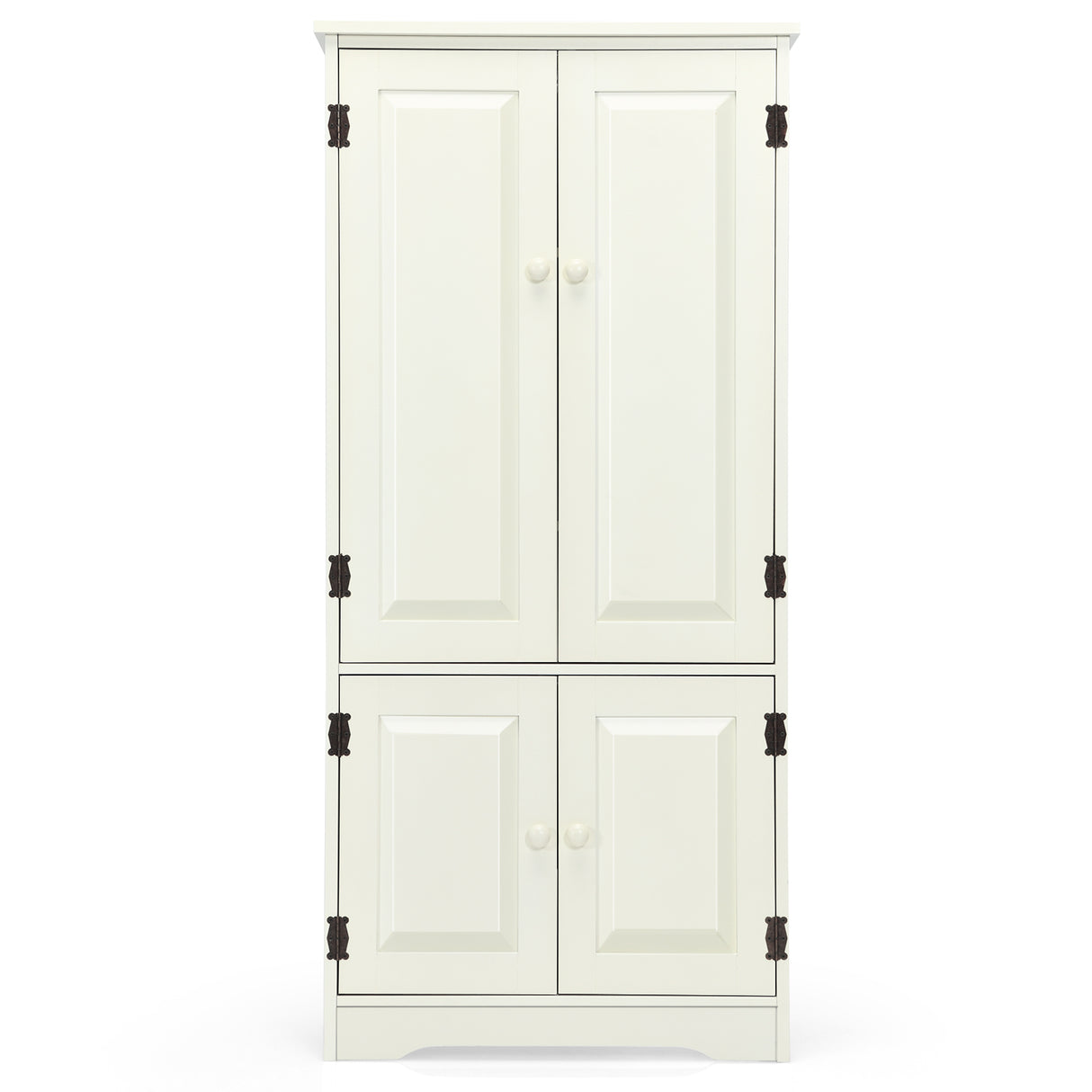 Accent Storage Cabinet Adjustable Shelves-Black