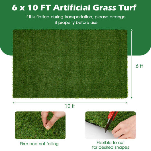 Indoor Outdoor Synthetic Turf Mat with Drainage Holes-XL