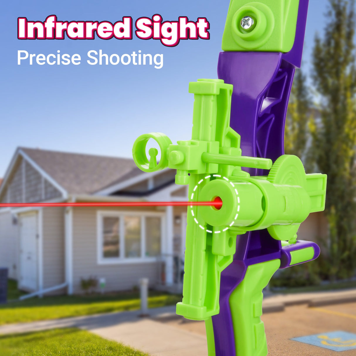 Contixo Kids Bow and Arrow Archery Set - Outdoor Toy, Safe Suction Cup Arrows, Ages 6-13 - Pink by Contixo