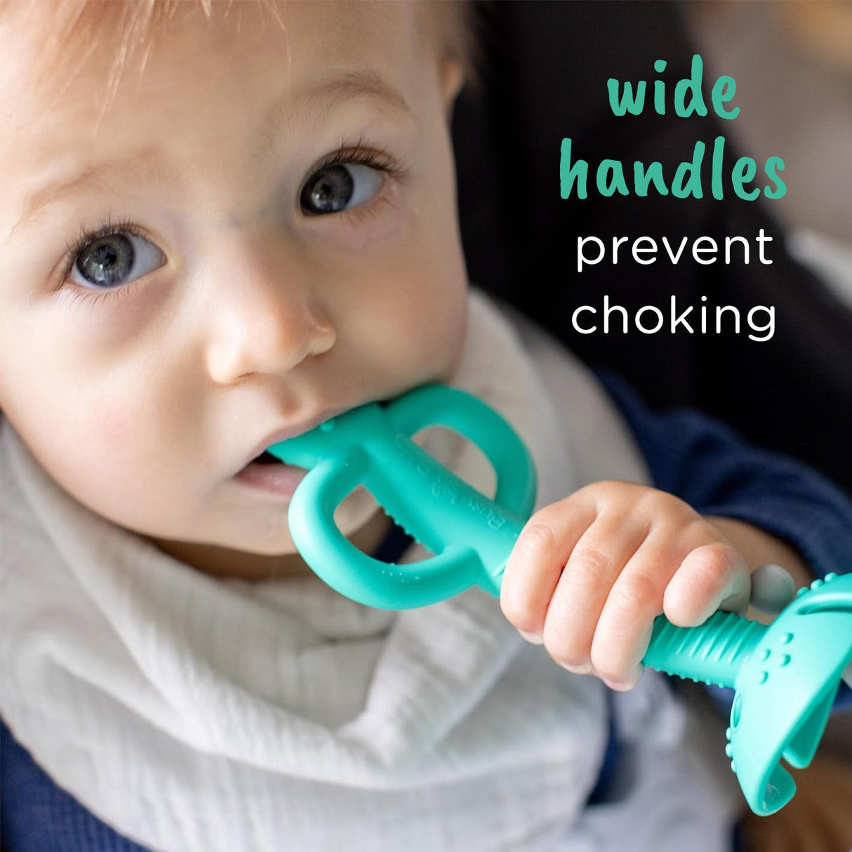 2-in-1 Teether & Training Spoon SPEARMINT