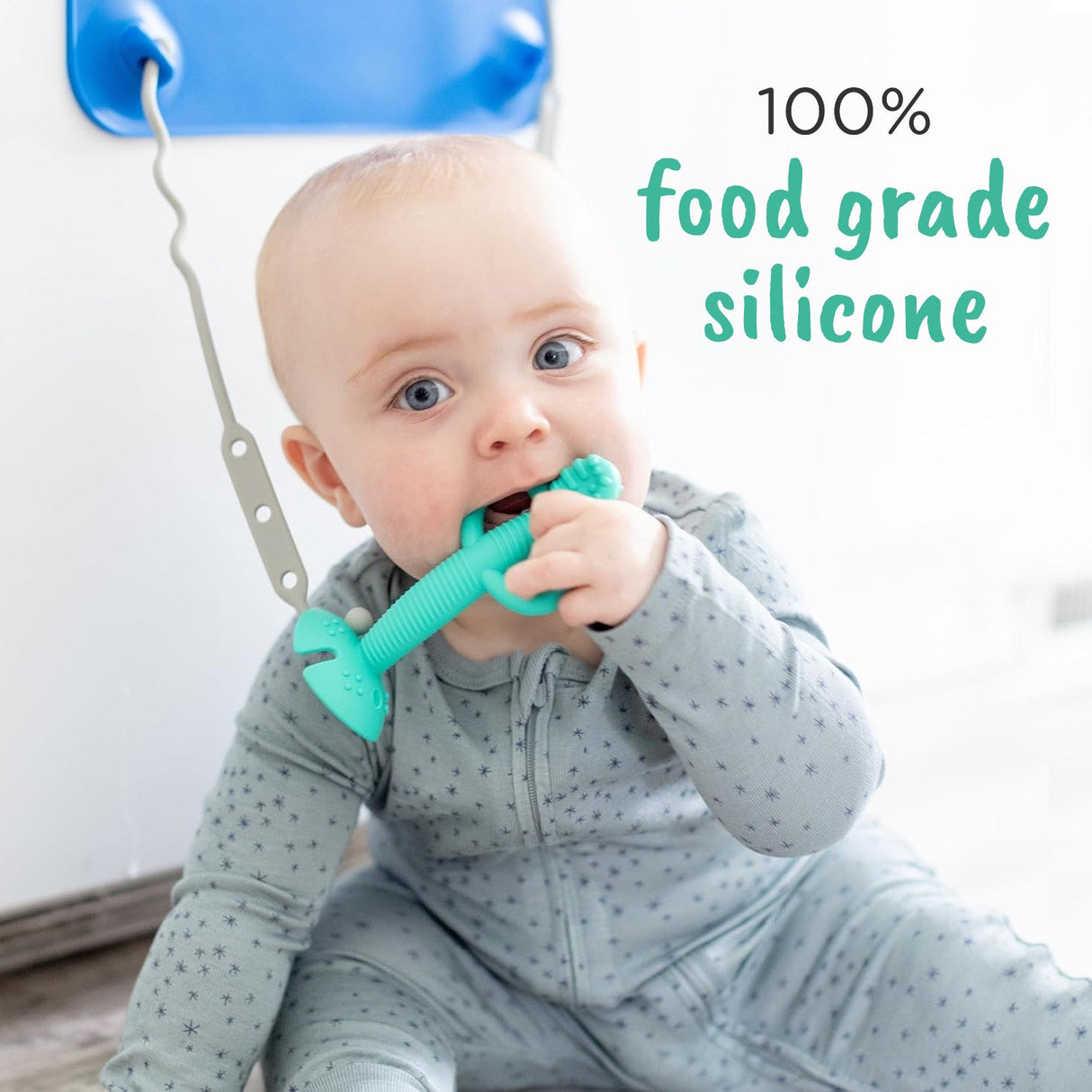 2-in-1 Teether & Training Spoon SPEARMINT