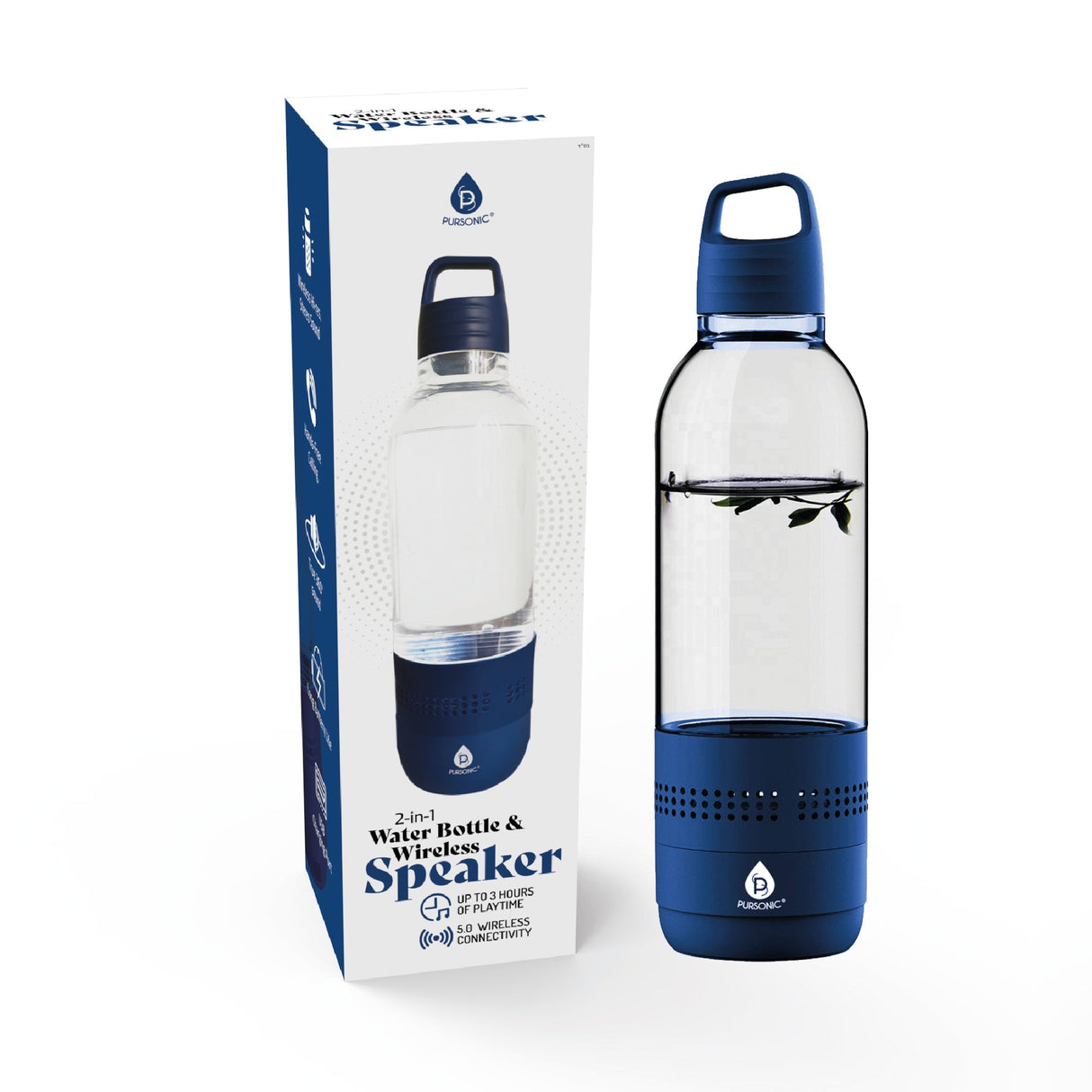 Pursonic 2-in-1 Water Bottle with Built-In Wireless Speaker by Pursonic