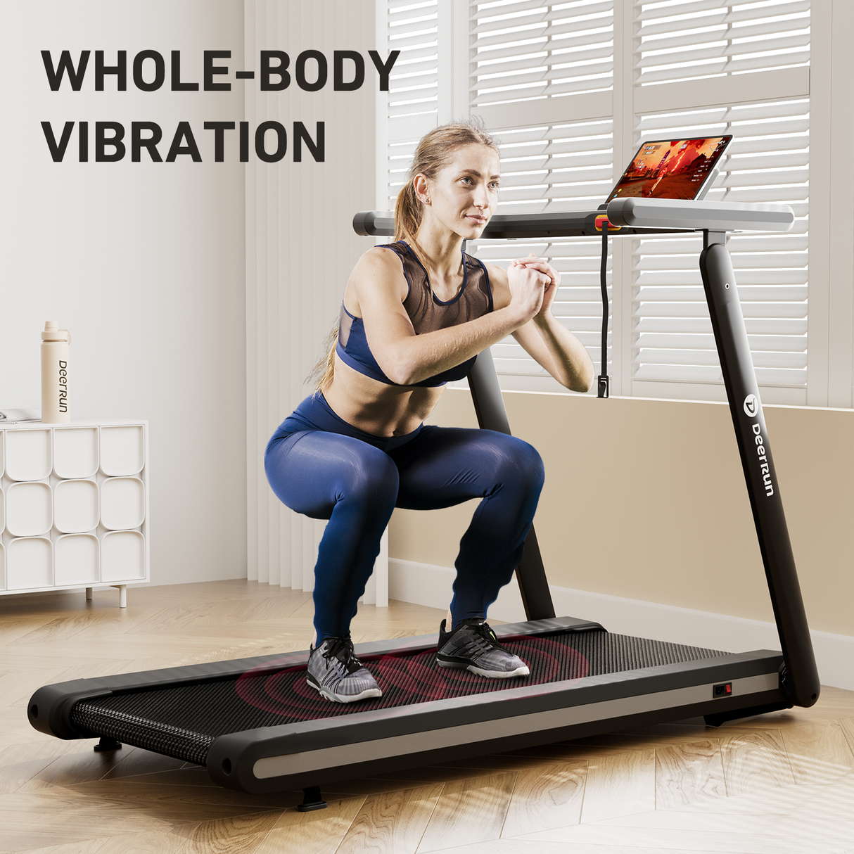 DeerRun X20 Treadmill with 15% Auto Incline Full Running Deck Treadmill | 400Lbs, 11.3Mph