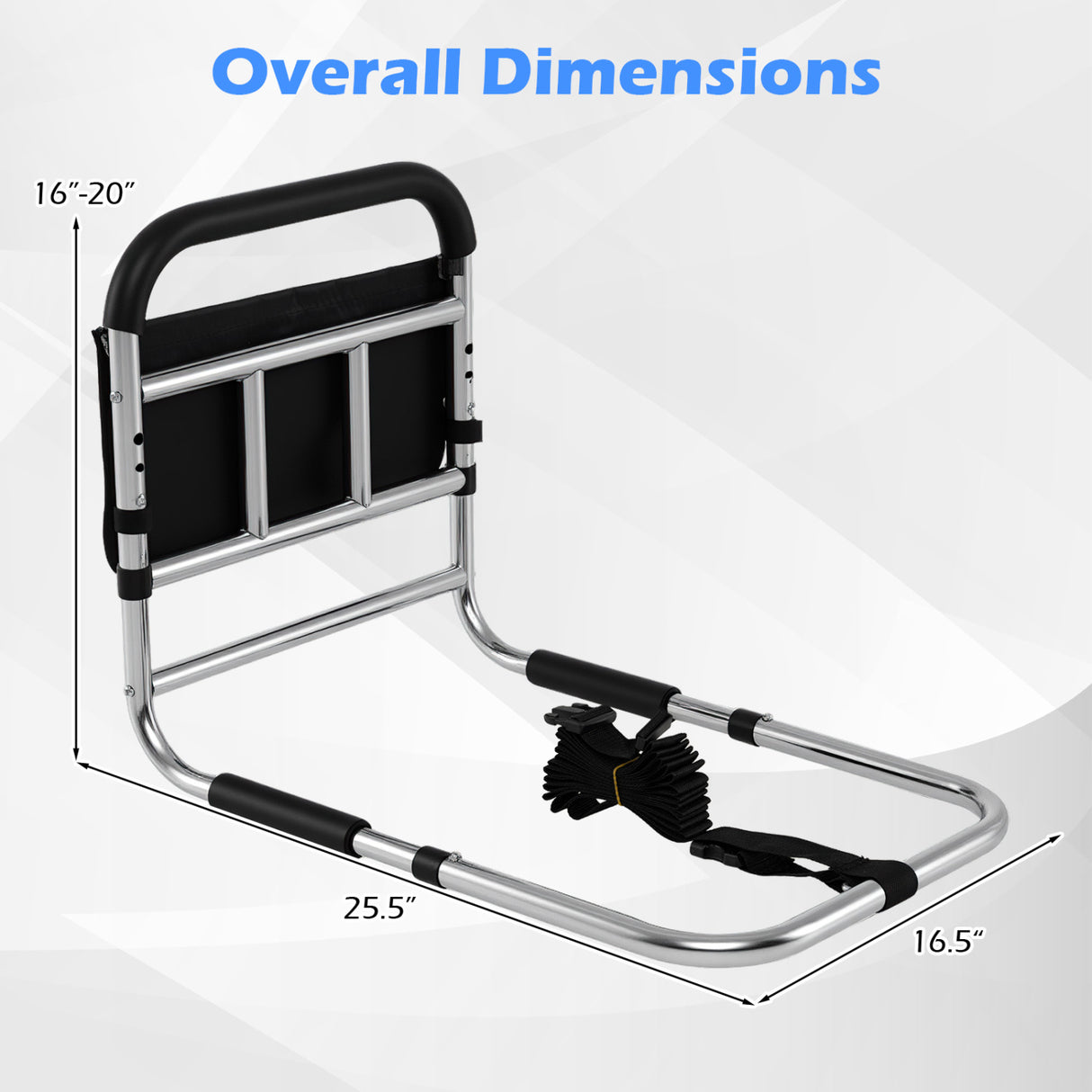 Bed Rails for Elderly Adults and Height Adjustable Bed Assist Safety Railings