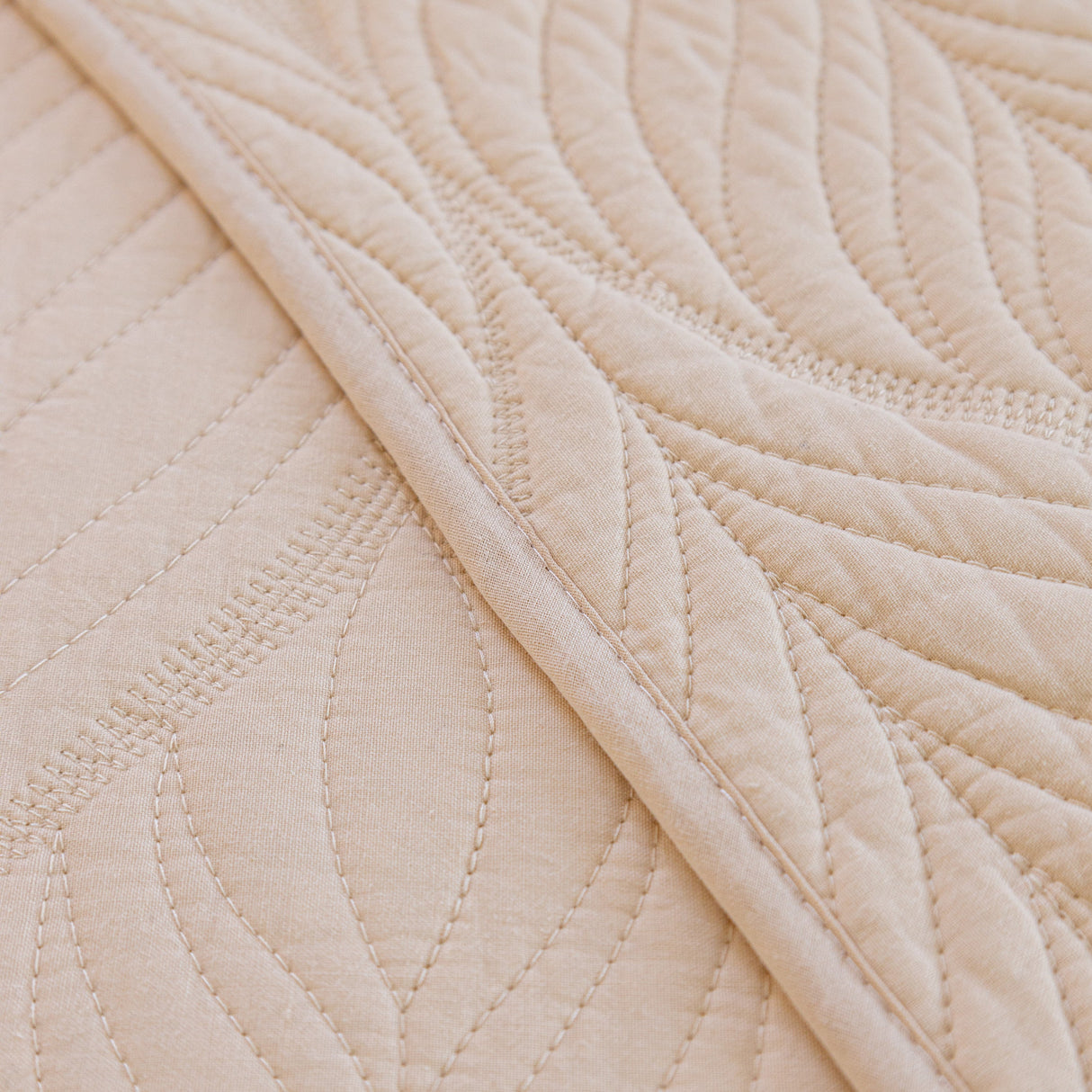 Leaf Vein Textured Cotton Quilted Sofa Slipcover, Non-Slip Modular Couch Covers