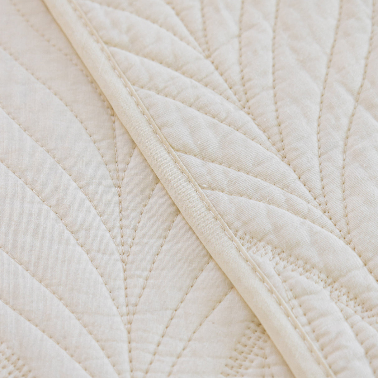 Leaf Vein Textured Cotton Quilted Sofa Slipcover, Non-Slip Modular Couch Covers