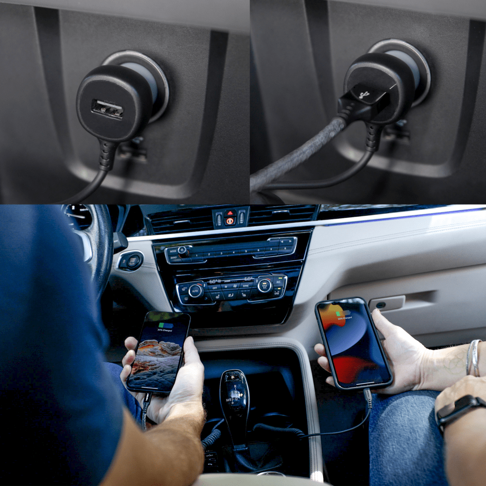 Ventev 27W ULTRAFAST Car Charger and Apple Lighting Connected Cable by Ventev