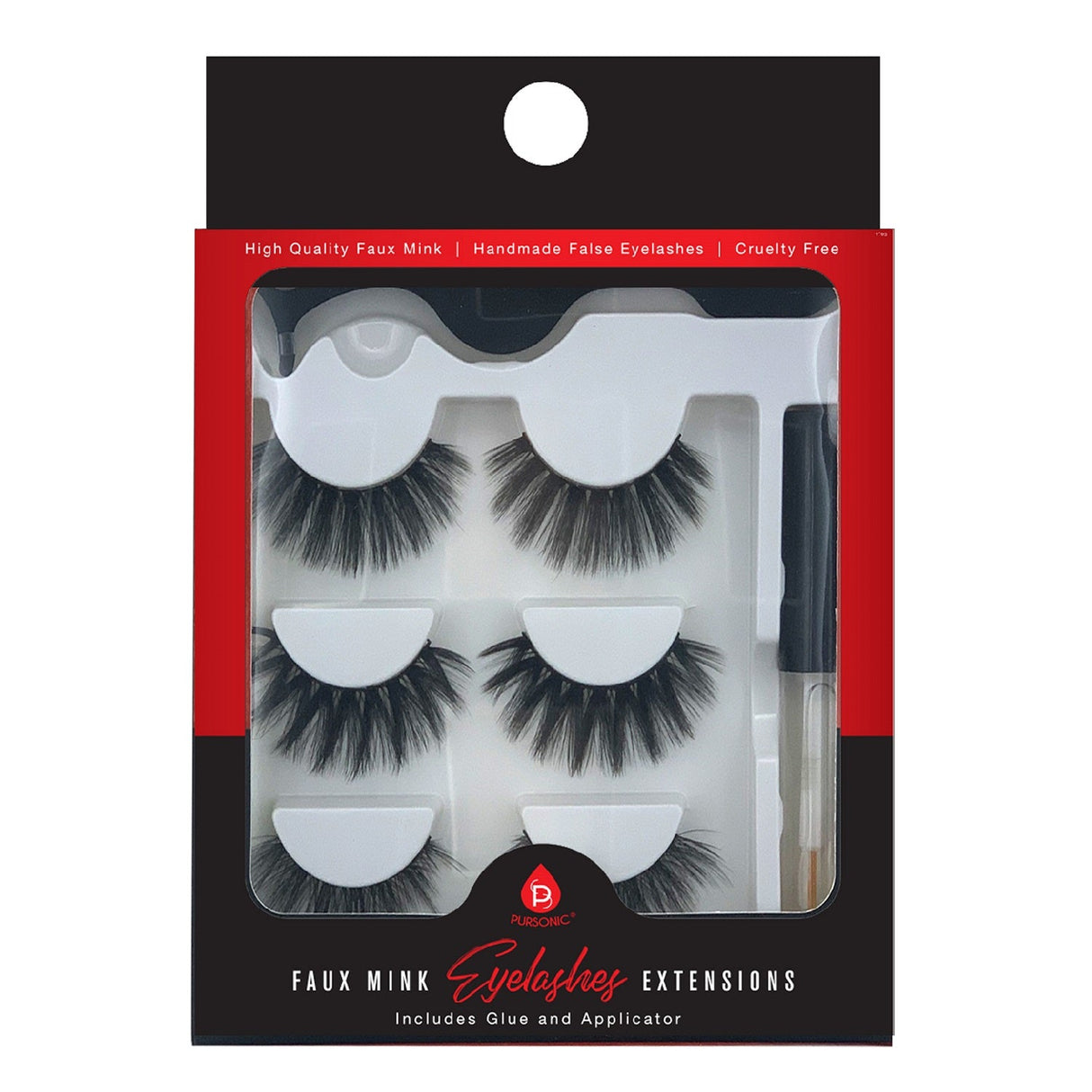 Faux Mink Style False Eyelashes Extensions by Pursonic