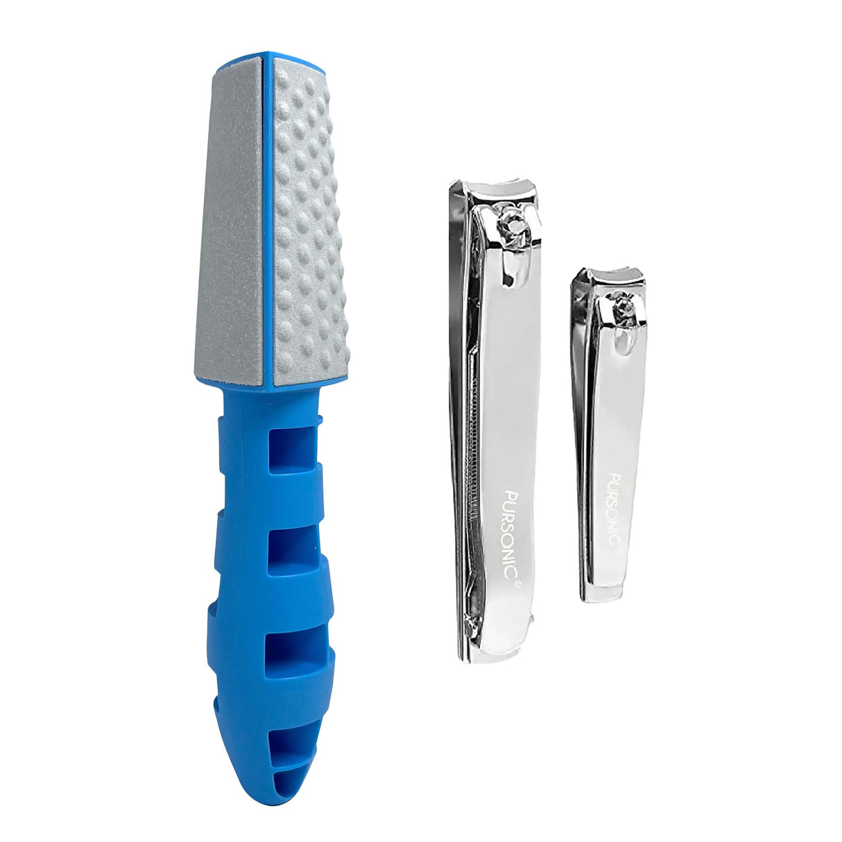 Pursonic Premium Nail & Foot Care Bundle – Nail Clippers & 3-in-1 Callus Remover by Pursonic