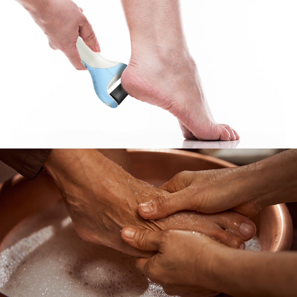 Pursonic Foot Care Bundle: Tea Tree Oil Foot Salt & Pedi Perfect Foot File