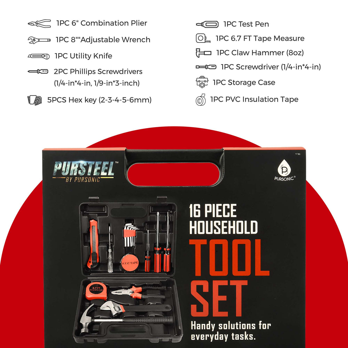 π οΈ Pursonic Car Vacuum, Handy Solutions 9-Piece Tool Kit & 11-in-1 Multifunction Tool Bundle β The Ultimate Home & Auto Essential Set ππ§