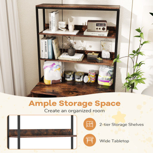 Outdoor Patio Chairs Set of 2 with Removable Cushions and Adjustable Foot Pads-Gray