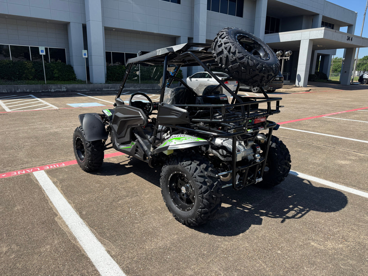TrailMaster Cheetah 300Pro EFI Deluxe UTV Go Kart, Shaft Drive, Liquid Cooled CVT Auto with Reverse, Side Doors, Hard Top, Windshield, LED Light Bar