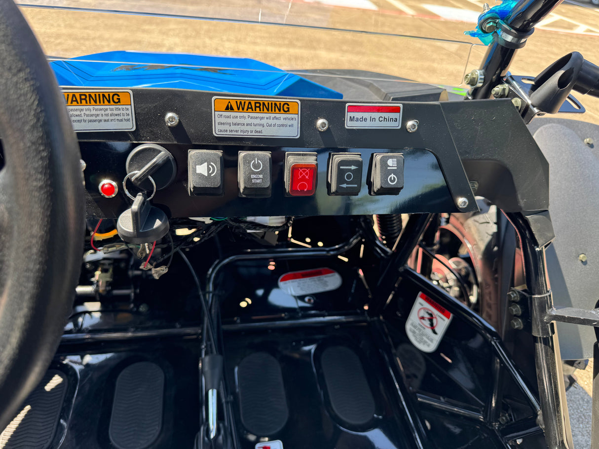 TrailMaster Cheetah 300Pro EFI Deluxe UTV Go Kart, Shaft Drive, Liquid Cooled CVT Auto with Reverse, Side Doors, Hard Top, Windshield, LED Light Bar