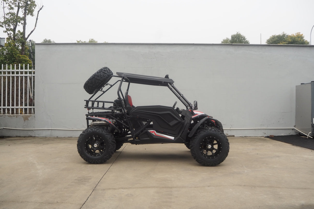 TrailMaster Cheetah 300Pro EFI Deluxe UTV Go Kart, Shaft Drive, Liquid Cooled CVT Auto with Reverse, Side Doors, Hard Top, Windshield, LED Light Bar