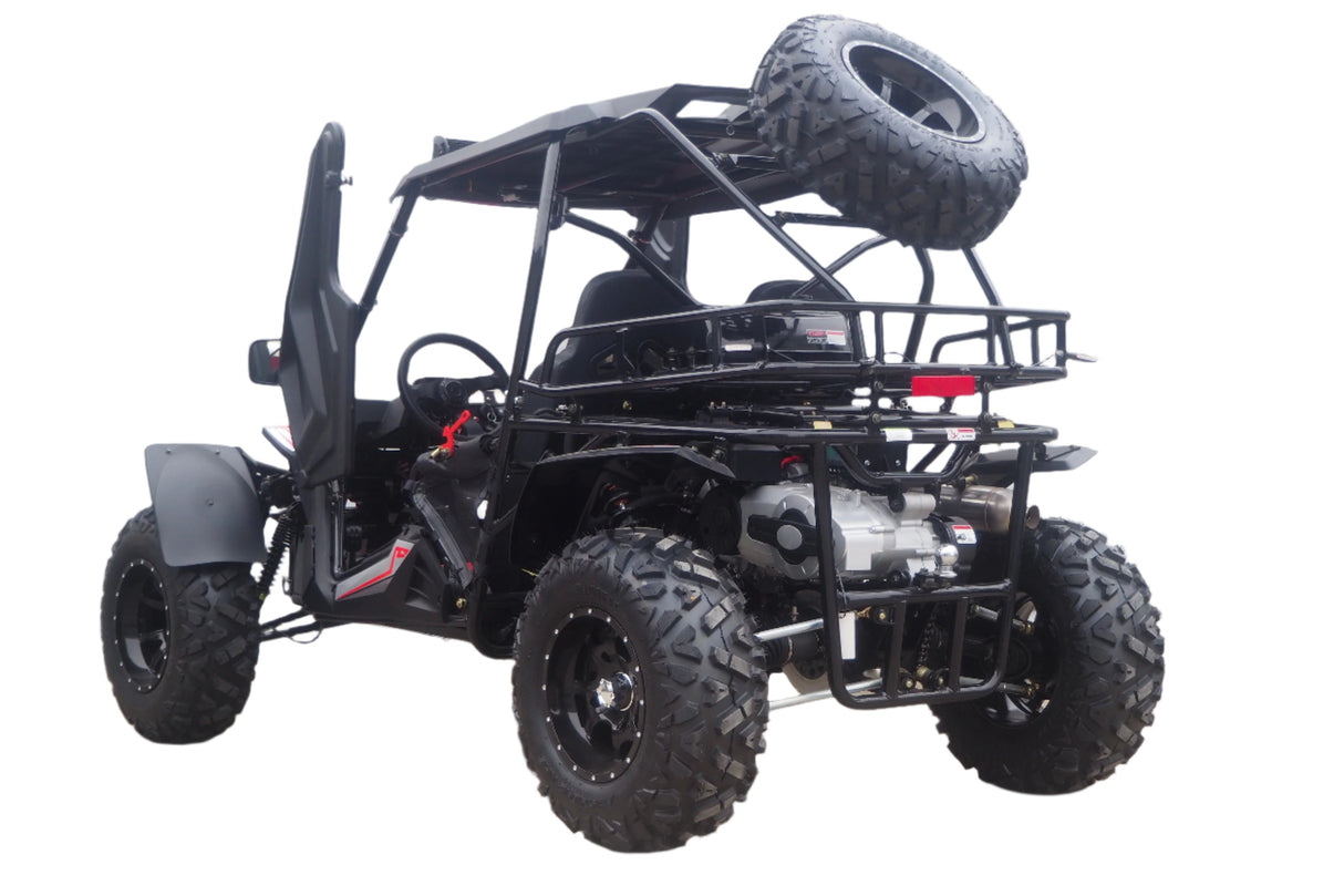 TrailMaster Cheetah 300Pro EFI Deluxe UTV Go Kart, Shaft Drive, Liquid Cooled CVT Auto with Reverse, Side Doors, Hard Top, Windshield, LED Light Bar