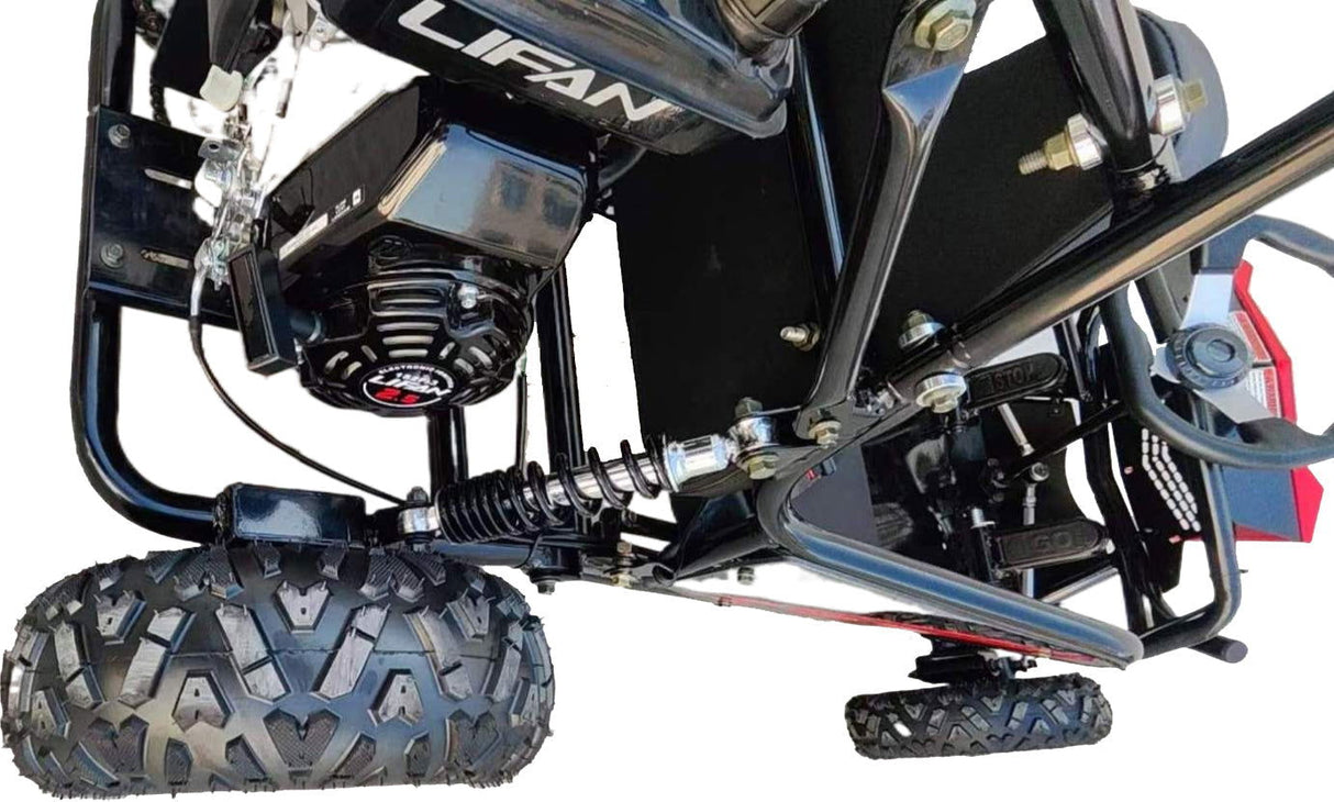 TrailMaster Cheetah 3 Kids Mini Go Kart, 80cc gas engine, seat belt, Kids Ages 4-9