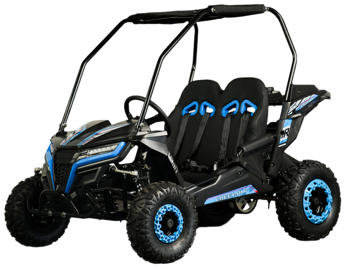 TrailMaster Cheetah-6 Go Kart, 5.5hp Electric Start, Remote Start/Kill with Reverse, Kids Ages 4-9