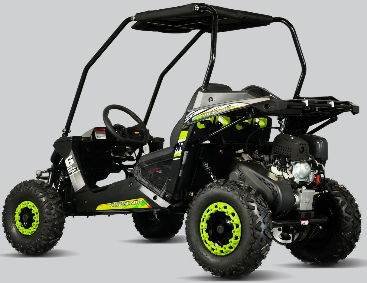 TrailMaster Cheetah-6 Go Kart, 5.5hp Electric Start, Remote Start/Kill with Reverse, Kids Ages 4-9